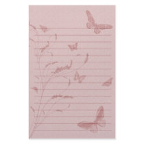 'Pink Butterfly' Stationery