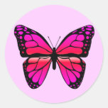 Pink Butterfly Sticker