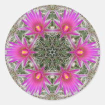 Pink Cactus Flower stickers