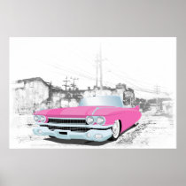 Pink Caddy Posters