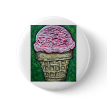 "Pink Cake Cone" buttons