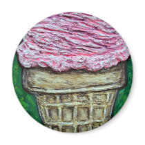 "Pink Cake Cone" magnets