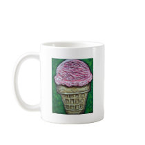 "Pink Cake Cone" mugs