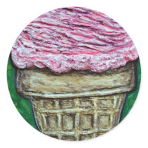 "Pink Cake Cone" stickers