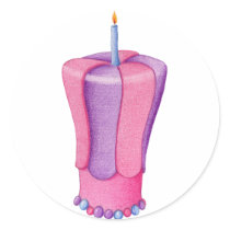 Pink Cake Flame Sticker by floatinglemons Pink Cake Flame Sticker