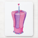 Pink Cake Heart Mousepad