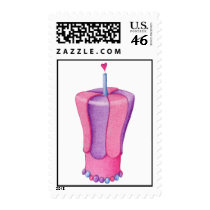 Pink Cake Heart Stamp by floatinglemons Pink Cake Heart Stamp
