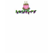 pink cake on grapes t-shirts
