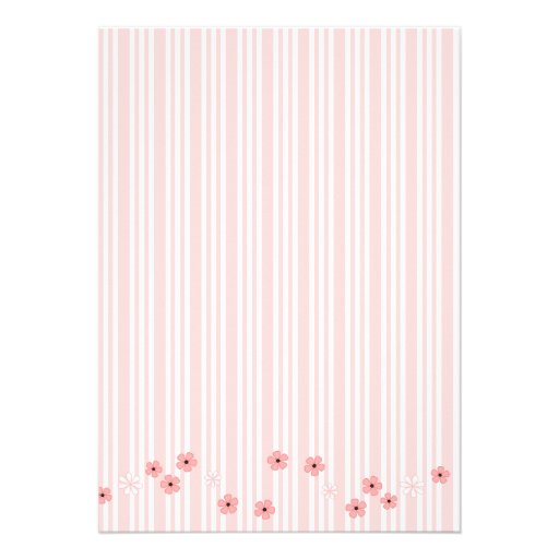 Pink Cake with 3 Candles Personalized Invitation