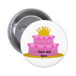 Pink Cake With Crown Birthday