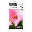 Pink Cala Lily LOVE postage