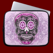 Pink Calavera Laptop Sleeve laptop sleeves