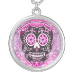 Pink Calavera Necklace