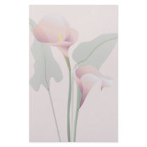 Pink Calla Lily Wedding Floral stationery