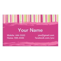 Pink calling card (#BUS 032 business cards