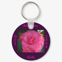 Pink Camelia keychains by bluebirdcanflyphotos Pink Camelia keychains