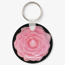 Pink Camellia Keychain