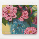 Pink Camellias Still Life Mousepad