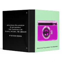 Pink Camera Photography Business Binder