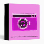 Pink Camera Photography Business Binder