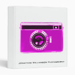 Pink Camera Photography Business Binder