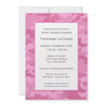 Pink Camo Bridal Shower or Engagement Party Custom Invite