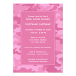 Pink Camo Bridal Shower or Engagement Party Personalized Invitation