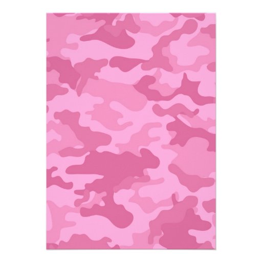 Pink Camo Bridal Shower or Engagement Party Personalized Invitation