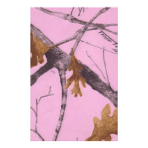 Pink Camo Custom Stationery