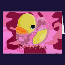 Pink Camo Ducky cards