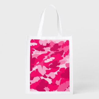 camo reusable grocery bags