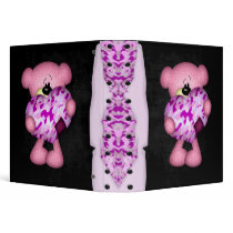 pink camo heart bear binders by doonidesigns pink camo heart bear binders