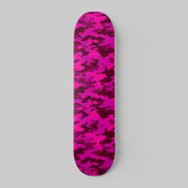 Pink Camo Skateboard