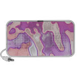 Pink Camo Style Doodle Speakers
