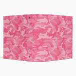 Pink Camo Vinyl Binder