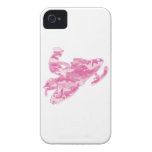 Pink Camoflage Snowmobiler iPhone 4 Case-Mate Case