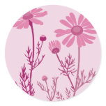 pink camomile stickers