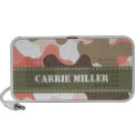 Pink Camouflage Camo Doodle Speaker Custom doodle