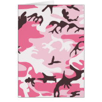 Pink Camouflage Card