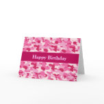 Pink Camouflage Card