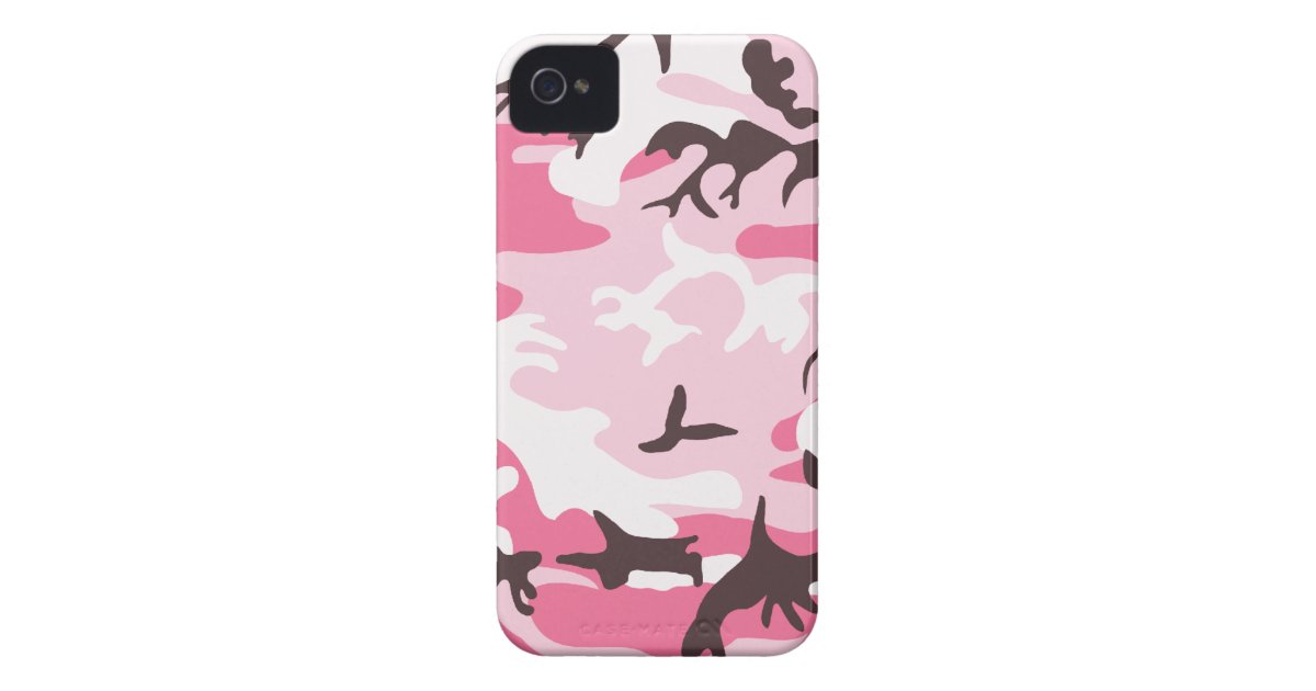Pink Camouflage iPhone 4 Case Zazzle