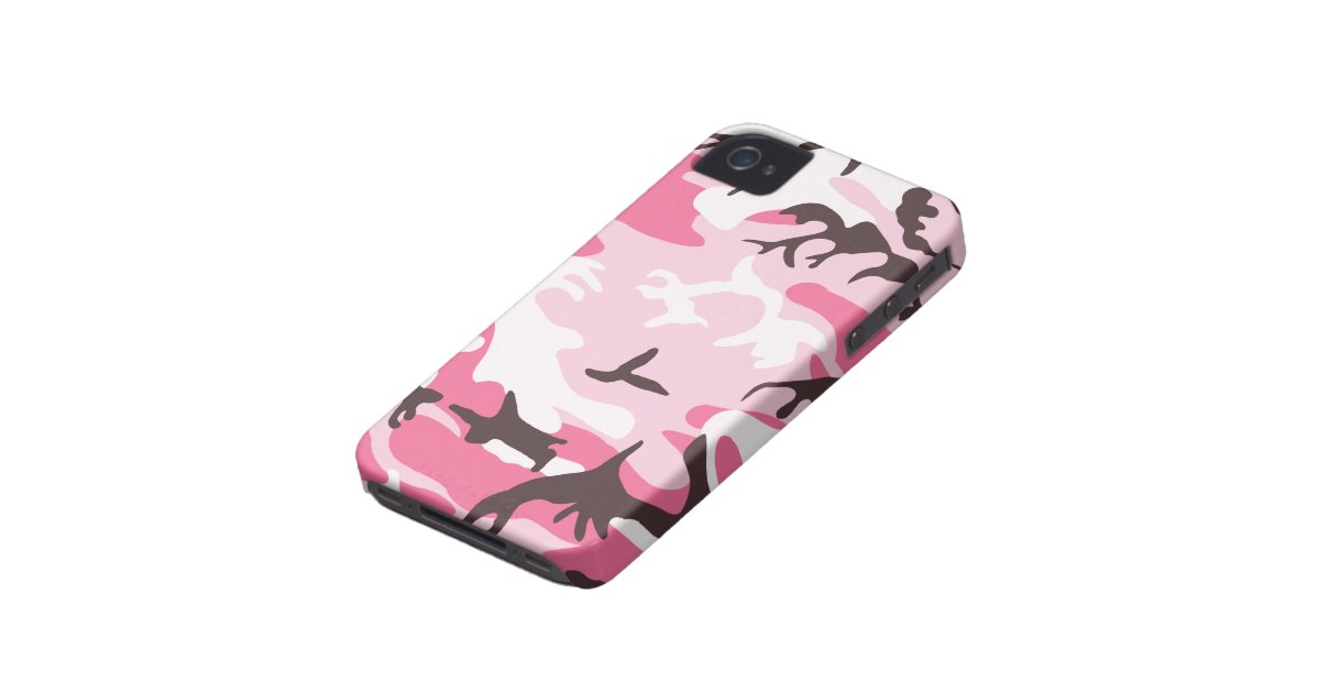 Pink Camouflage iPhone 4 Case Zazzle