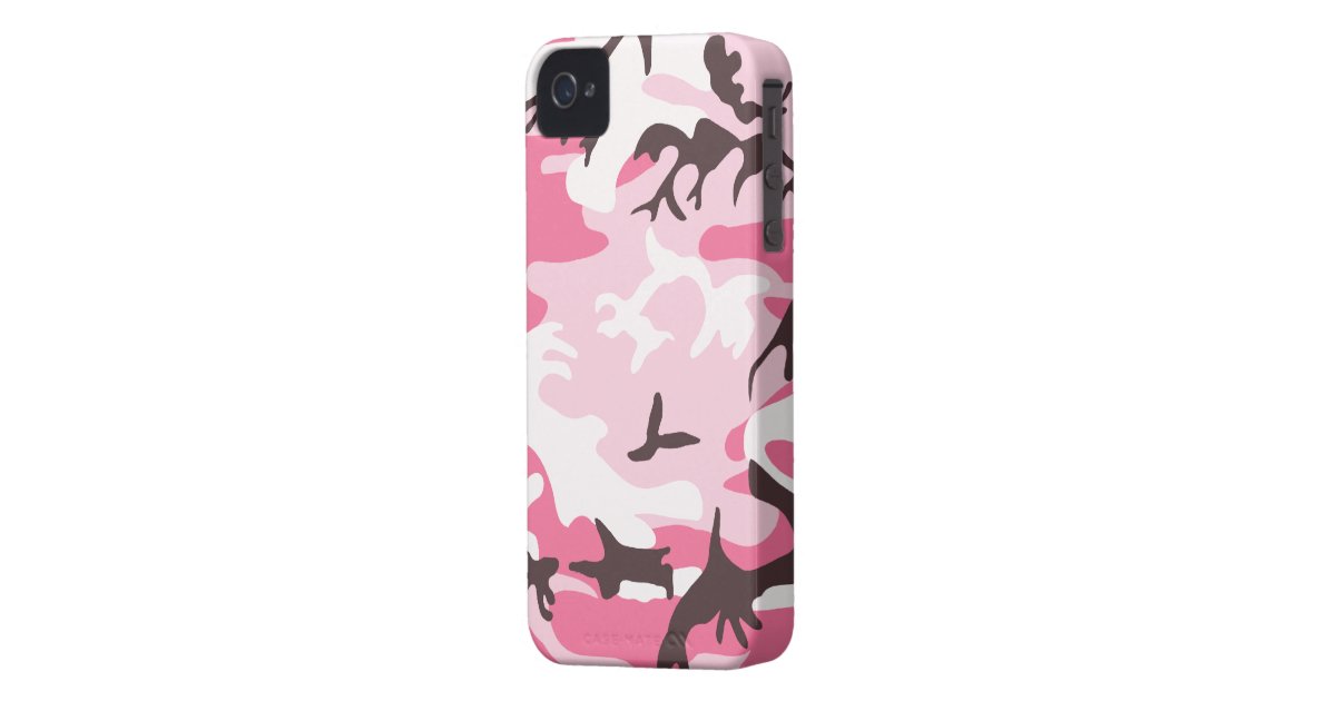 Pink Camouflage iPhone 4 Case Zazzle