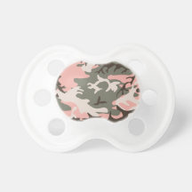 Pink Camouflage Pacifiers