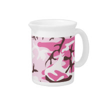 Pink Camouflage Pitcher