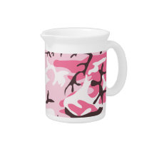 Pink Camouflage Pitcher
