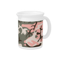 Pink Camouflage Pitcher