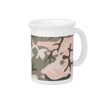 Pink Camouflage Pitcher