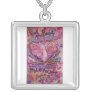Pink Cancer Angel Feel Beauty Necklace Jewelry