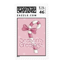 Pink Candy Cane - Season's Greetings